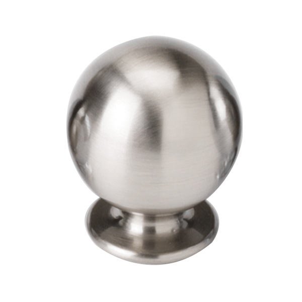 Alno Hardware Solid Brass 5/8" Spherical Knob in Satin Nickel