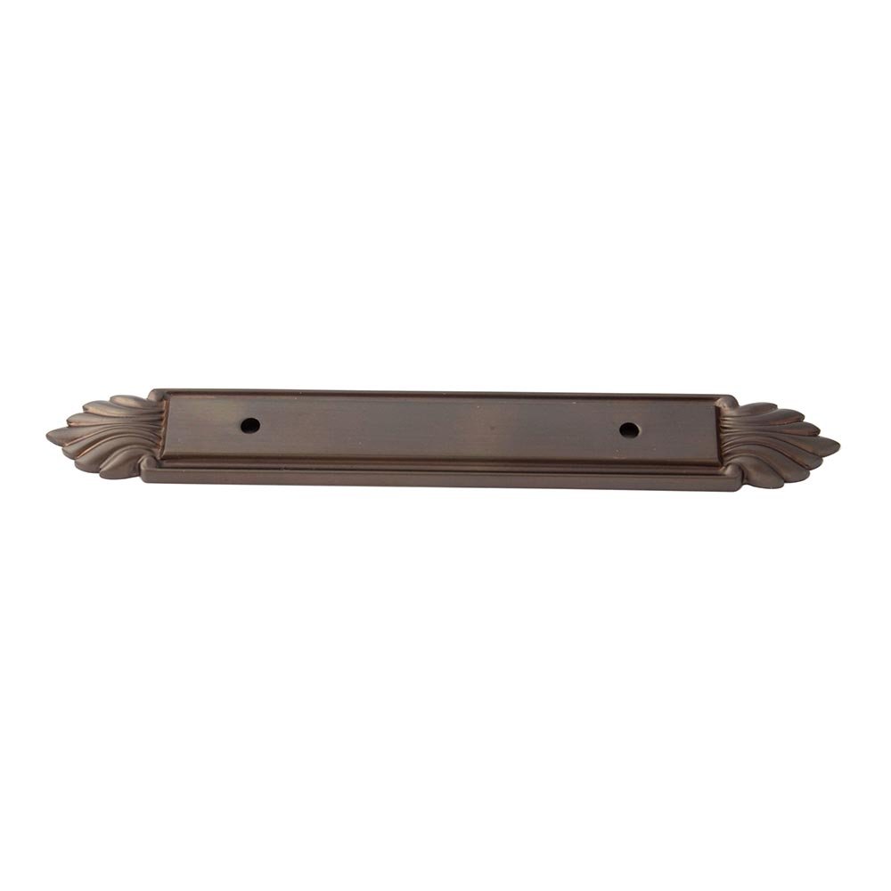 Alno Hardware Solid Brass 3 1/2" Centers Backplate in Chocolate Bronze