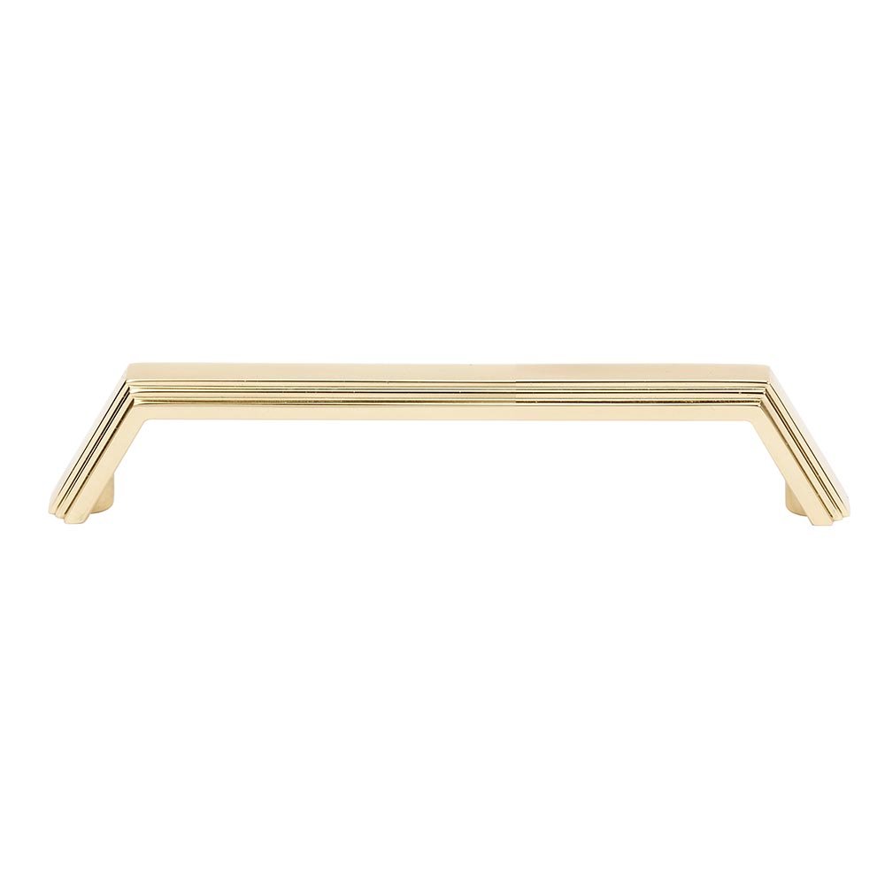 Alno Hardware Solid Brass 3 1/2" Centers Pull in Polished Brass