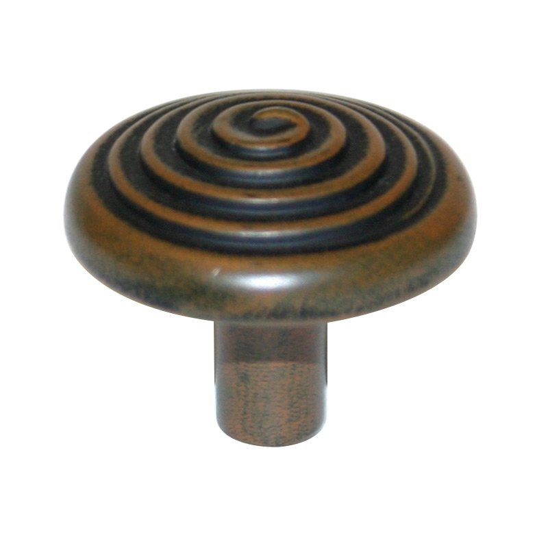 Alno Hardware 1 1/4" Spiral Knob in Rust