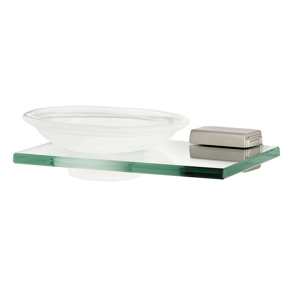 Alno Hardware Soap Holder With Dish in Satin Nickel