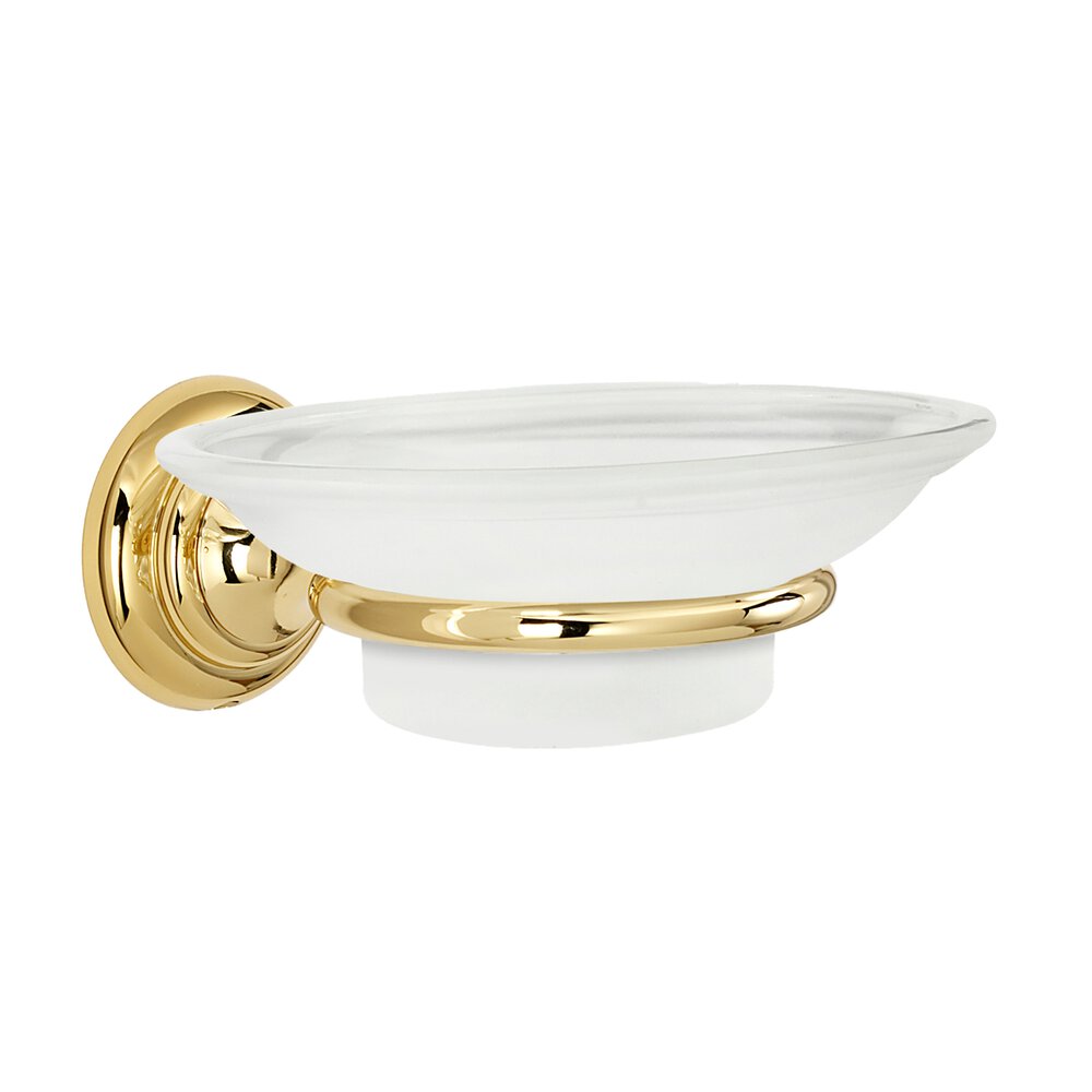 Alno Hardware Soap Holder With Dish in Polished Brass