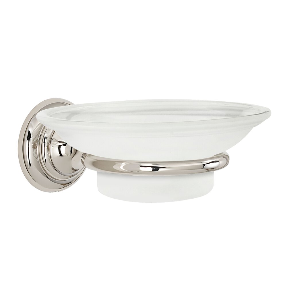 Alno Hardware Soap Holder With Dish in Polished Nickel