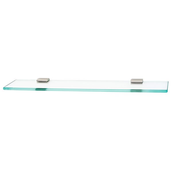 Alno Hardware 24" Glass Shelf with Brackets in Polished Nickel