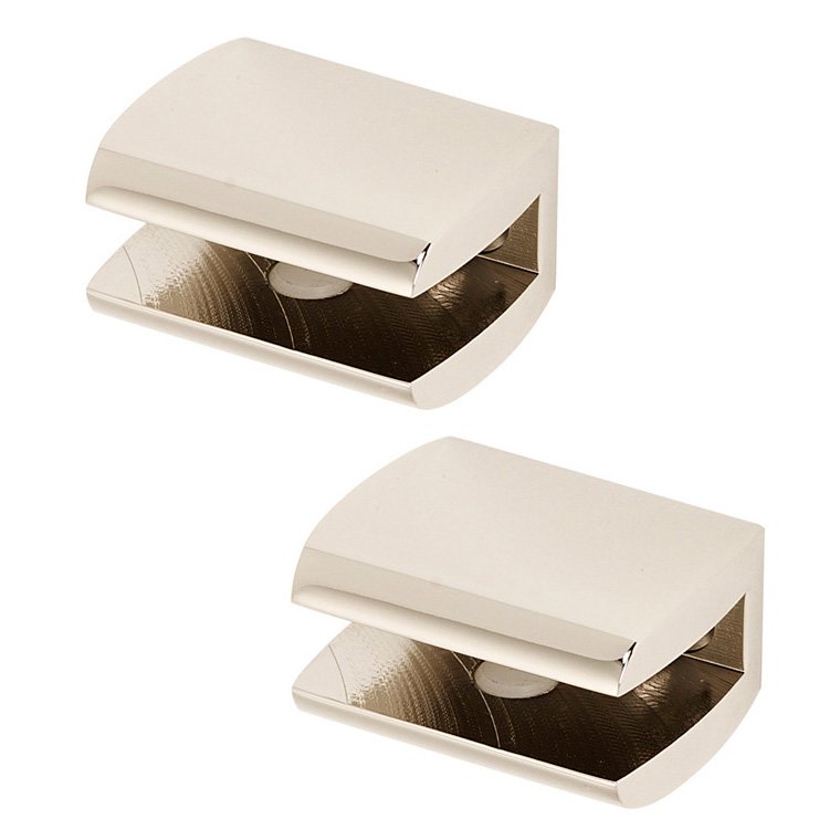 Alno Hardware Bath Shelf Brackets Only (Sold by the Pair) in Polished Nickel