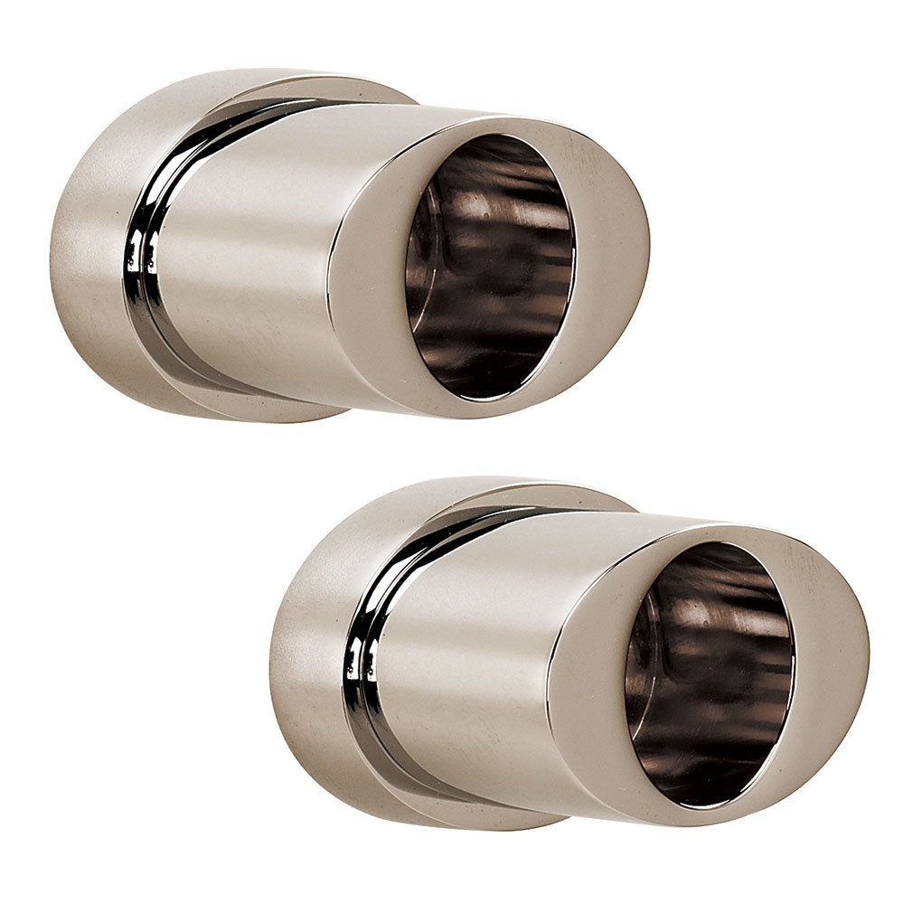 Alno Hardware Shower Rod Brackets (Sold by the Pair) in Polished Nickel