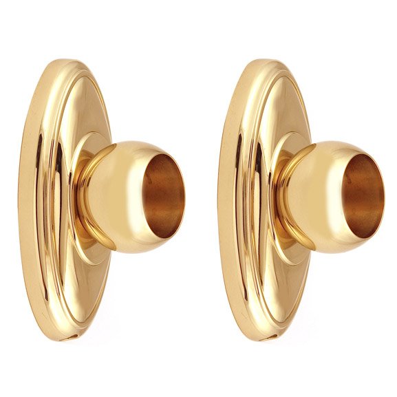 Alno Hardware Shower Rod Brackets (priced per pair) in Polished Brass