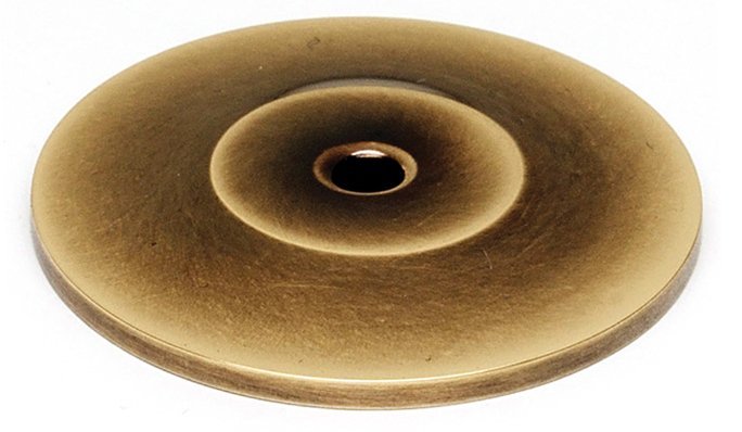 Alno Hardware Solid Brass 1 1/4" Backplate in Polished Antique