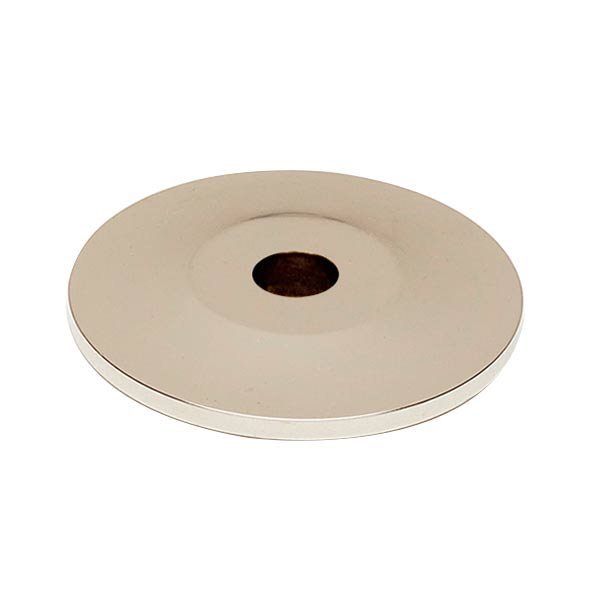 Alno Hardware Solid Brass 1" Backplate in Polished Nickel