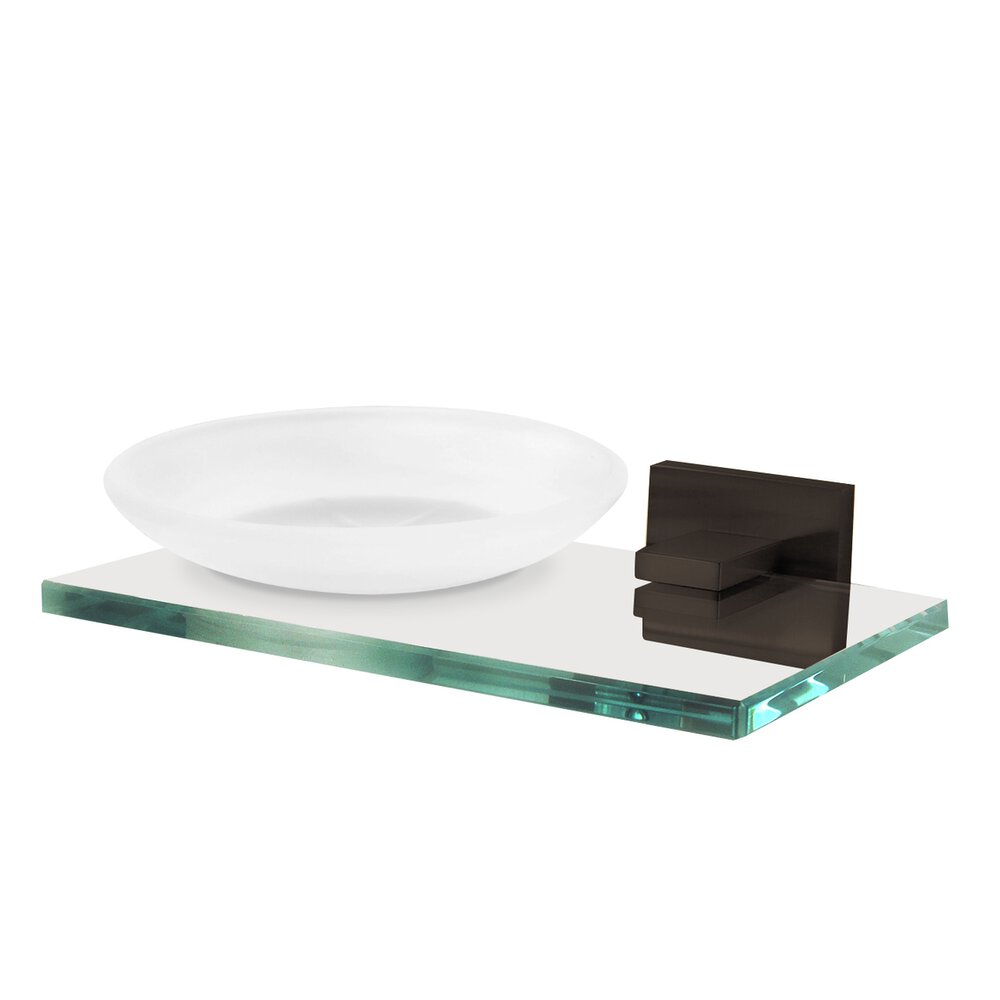 Alno Hardware Soap Holder with Dish in Bronze