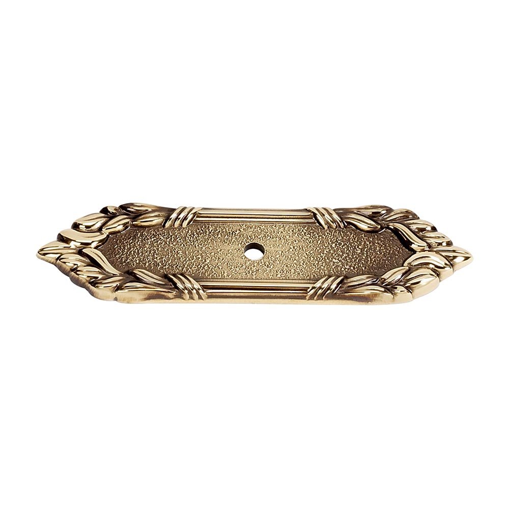 Alno Hardware Solid Brass 4 1/4" Backplate in Polished Antique