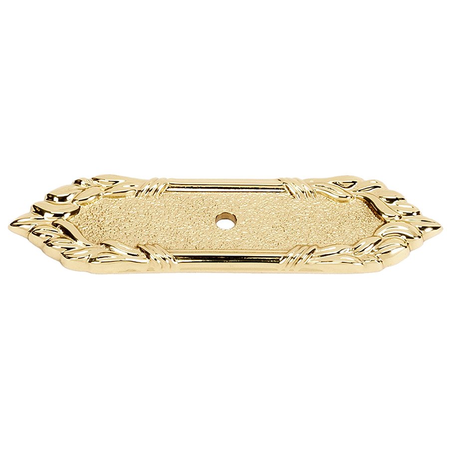Alno Hardware Solid Brass 4 1/4" Backplate in Unlacquered Brass