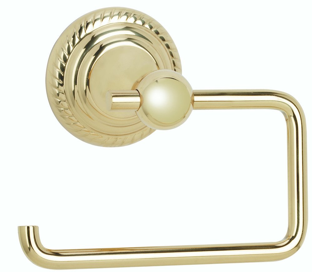 Alno Hardware Single Post Tissue Holder in Polished Brass