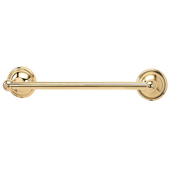 Alno Hardware 12" Towel Bar in Unlacquered Brass
