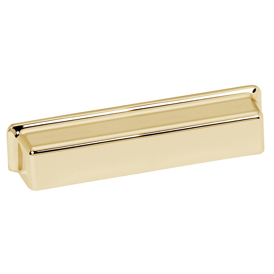 Alno Hardware Solid Brass 5" Centers Cup Pull in Polished Brass