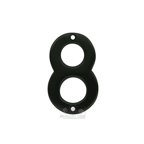 Alno Hardware 3" House Number ( 8 ) in Matte Black