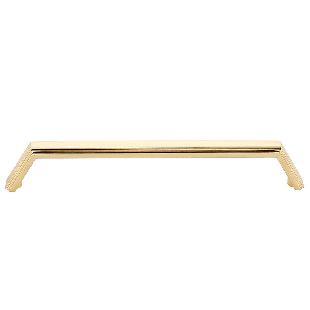 Alno Hardware Solid Brass 12" Centers Nicole Appliance Pull in Unlacquered Brass