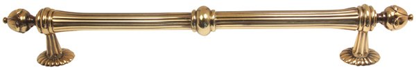 Alno Hardware Solid Brass 12" Centers Appliance Pull in Polished Antique