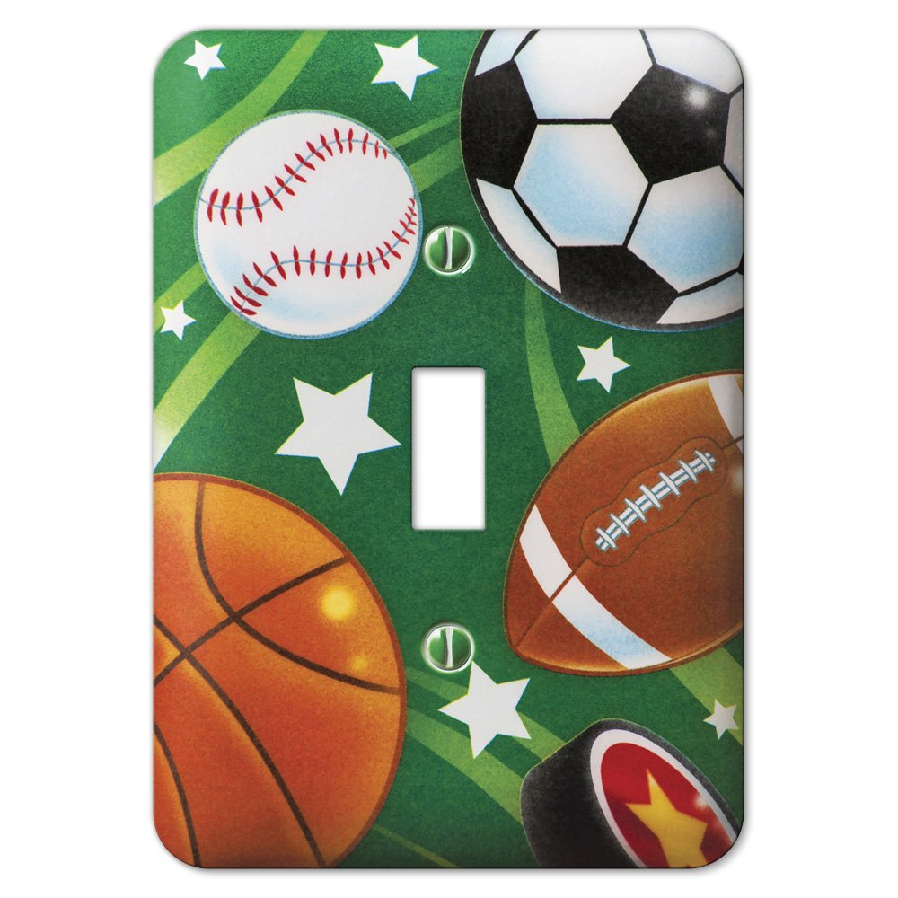 Amerelle Wallplates Sports Single Toggle Wallplate in Painted