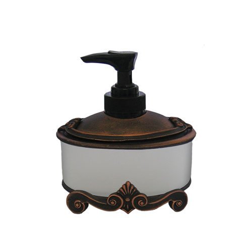 Anne at Home Bathroom Accessory Corinthia Small Dispenser in Pewter with Copper Wash