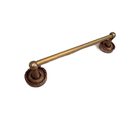 Anne at Home Bathroom Accessory Roguery 18" Towel Bar in Bronze with Verde Wash