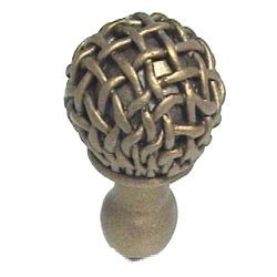 Anne at Home Chamberlain Knob - Large in Pewter with Maple Wash