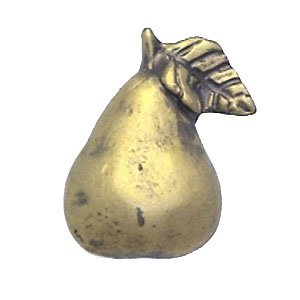 Anne at Home Pear Knob in Brushed Natural Pewter