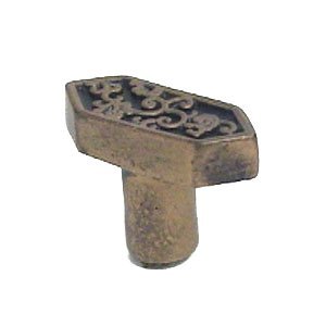 Anne at Home 6-Sided Asian Knob in Black with Bronze Wash