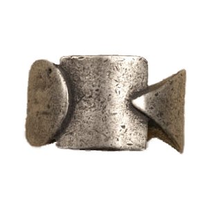Anne at Home Circle, Square, Triangle Knob in Pewter with Cherry Wash