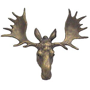 Anne at Home Moose Head Knob (Large) in Pewter Matte