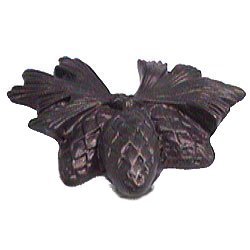 Anne at Home Pine Cone Cluster Knob in Black with Copper Wash