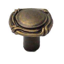 Anne at Home Mai Oui Thin 1 1/16" Knob in Rust with Verde Wash