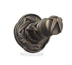 Anne at Home Bathroom Accessory Bamboo Robe Hook in Pewter with Verde Wash