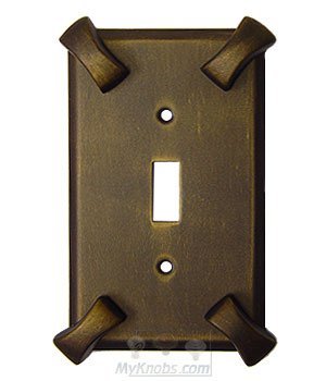 Anne at Home Hammerhein Switchplate Single Toggle Switchplate in Pewter Matte