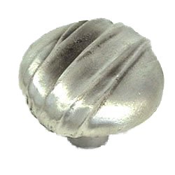 LW Designs Hannah Circle Knob - 1 1/4" in Pewter with Cherry Wash