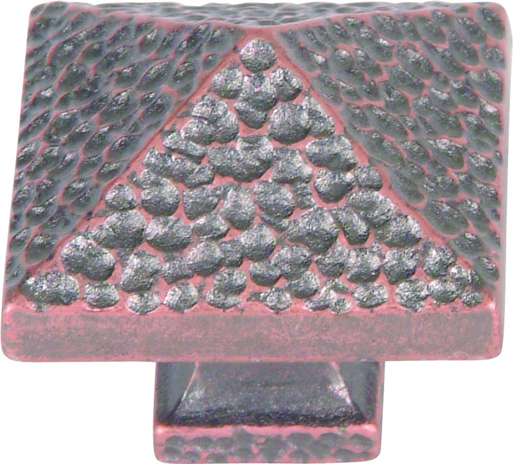 Atlas Homewares California 1 1/4" Hammered Pyramid Knob in Copper