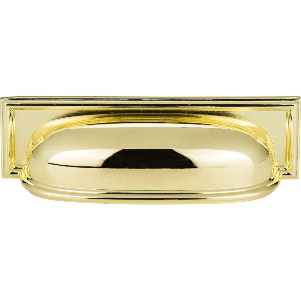 Atlas Homewares 3 3/4" Centers Cup Pull in Polished Brass