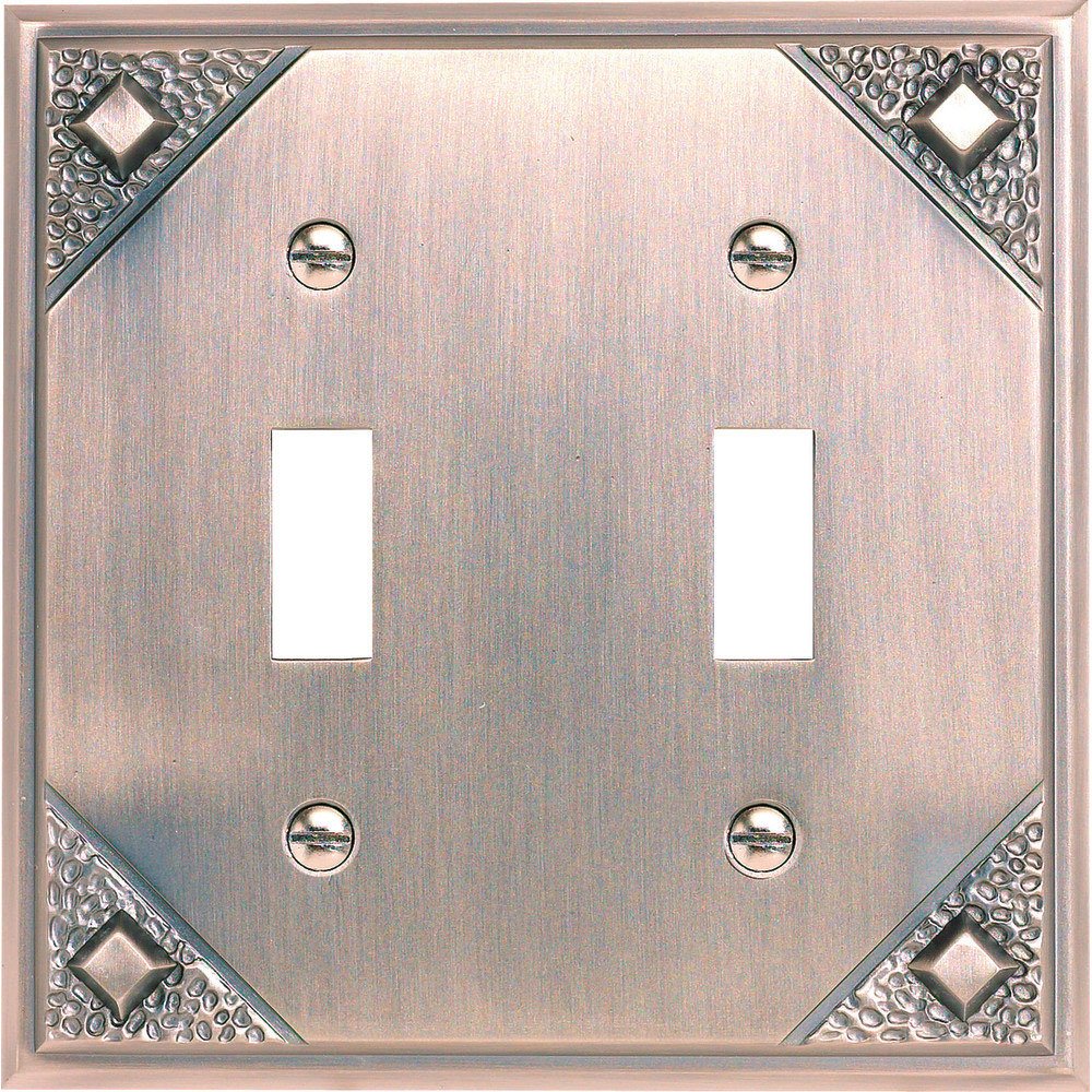 Atlas Homewares Double Toggle Switchplate in Copper
