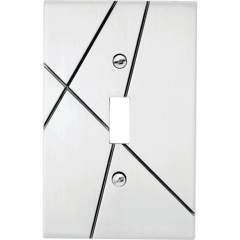 Atlas Homewares Single Toggle Switchplate in Polished Chrome