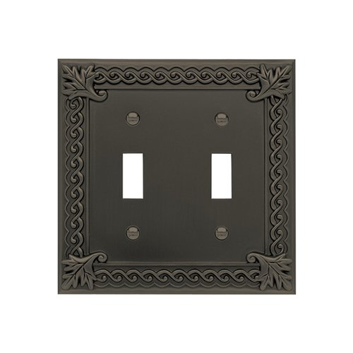 Atlas Homewares Double Toggle Switchplate in Oil Rubbed Bronze