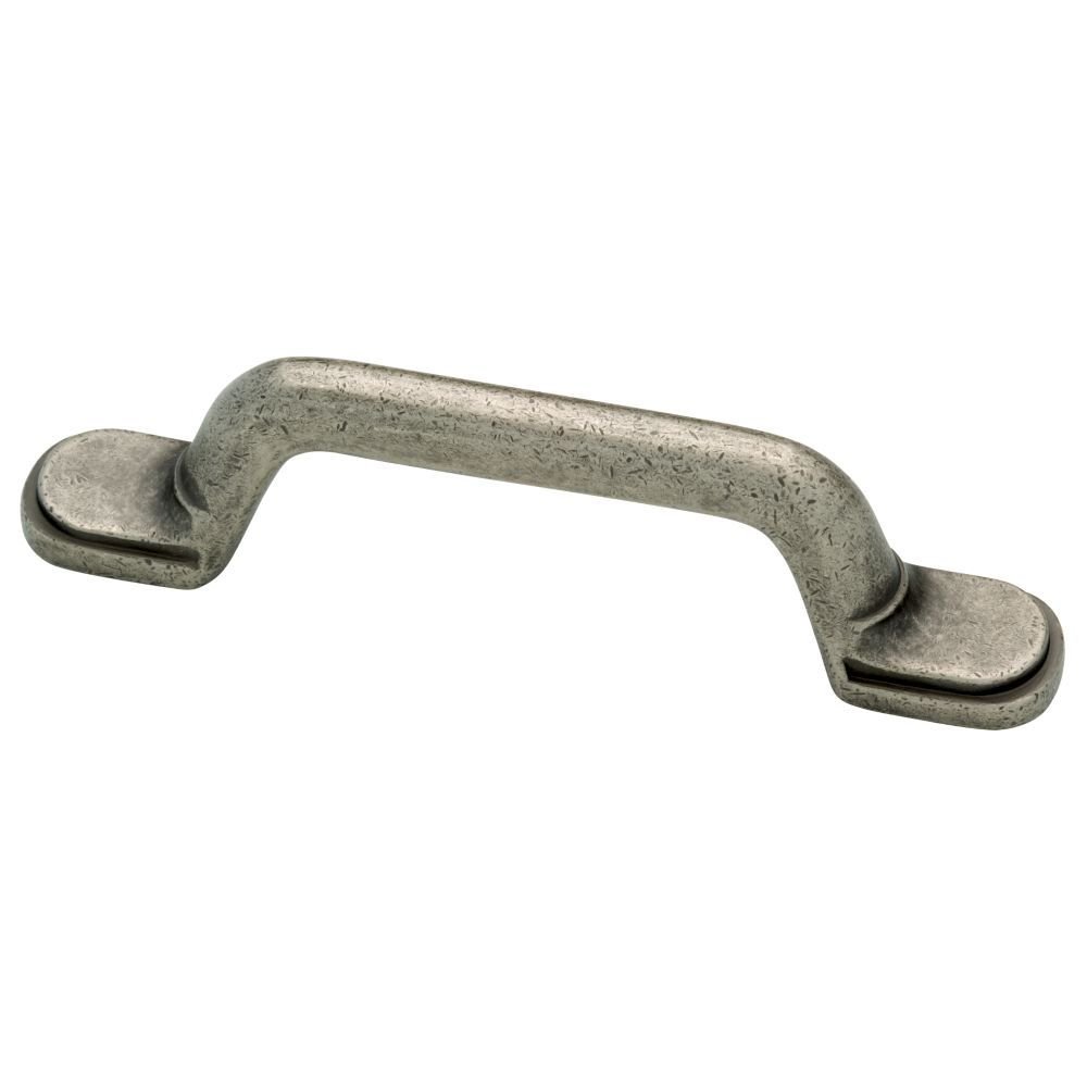 Liberty Hardware 3" (76mm) Centers Pull in Tumbled Pewter