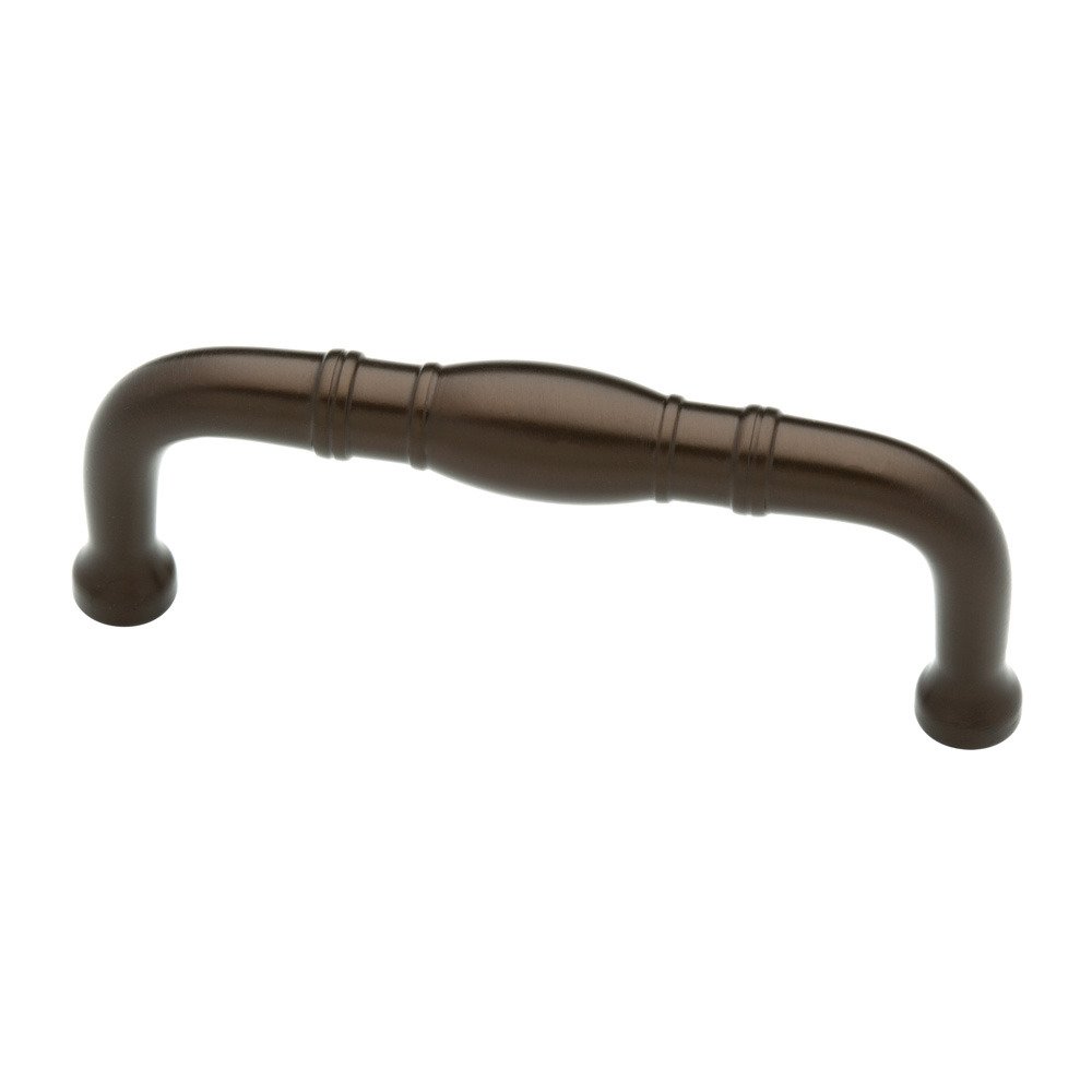 Liberty Hardware Pull 3" (76mm) Centers Solid Brass Rubbed Bronze