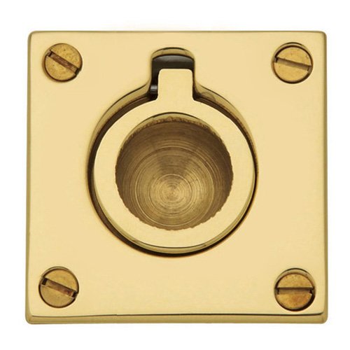 Baldwin 1 5/8" Recessed Ring Pull in Unlacquered Brass