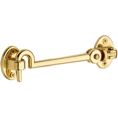 Baldwin 5 1/2" Swivel Type Cabin Door Hook in Polished Brass