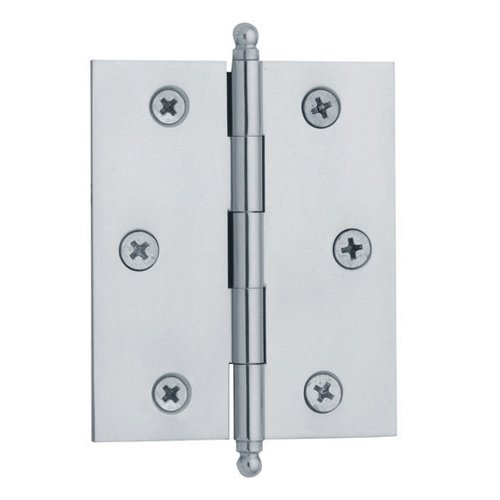 Baldwin 3" Cabinet Hinge with Ball Tip in Polished Chrome