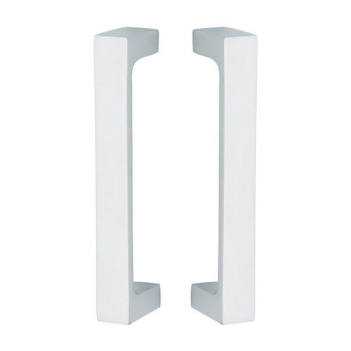 Baldwin 7" Centers Back to Back Surface Mounted Hollow Metal Door Pull in Satin Chrome