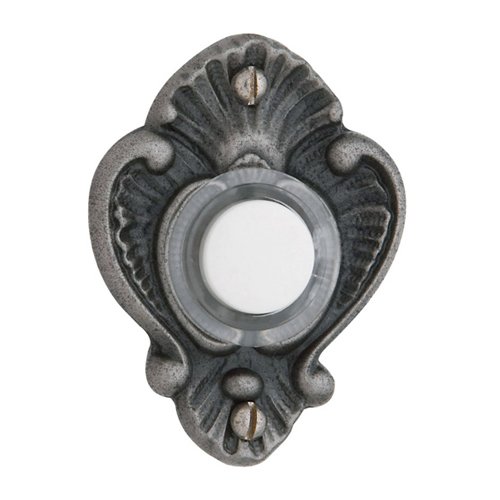 Baldwin 2" x 1 1/2" Victorian Bell Button in Distressed Antique Nickel