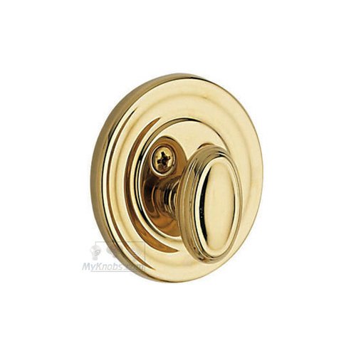 Baldwin Patio (One-Sided) Deadbolt for Patio (One-Sided) Doors in Lifetime PVD Polished Brass