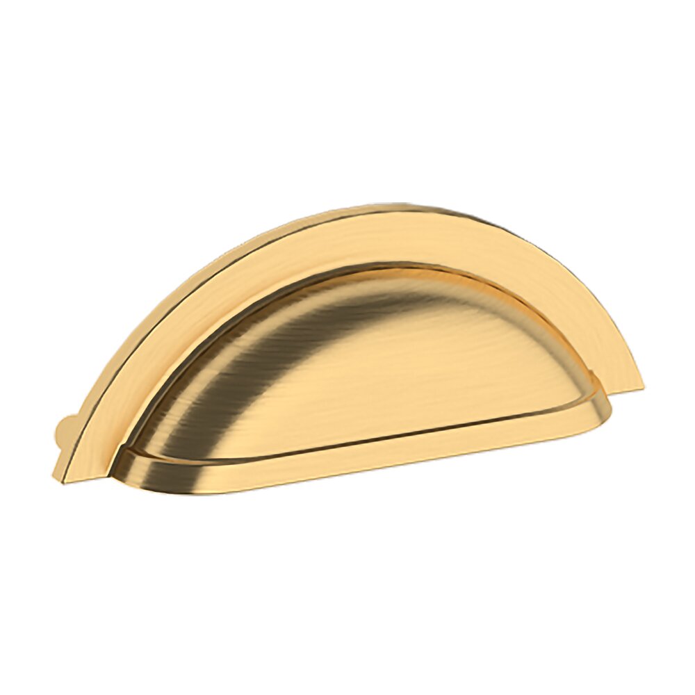Baldwin 4" Centers Cup Pull 044 in PVD Lifetime Satin Brass