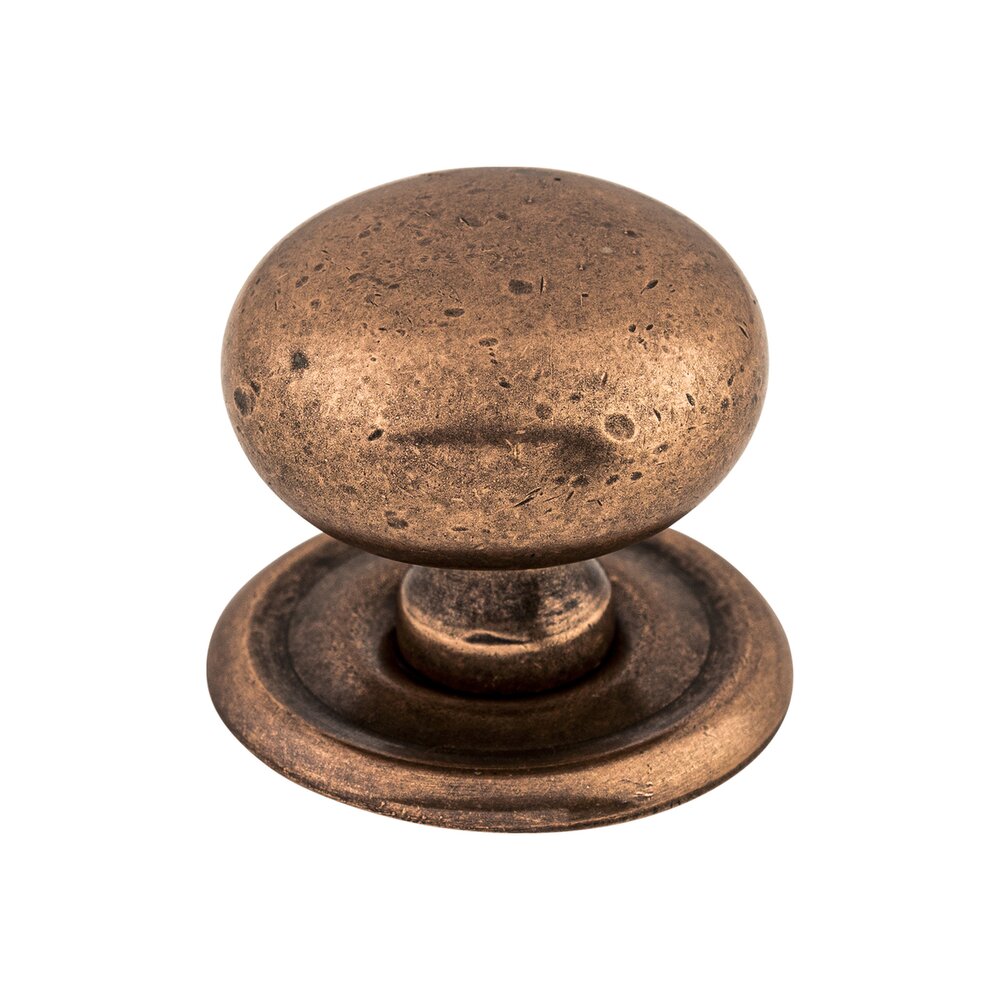Top Knobs Victoria 1 1/4" w/Backplate Diameter Mushroom Knob in Old English Copper